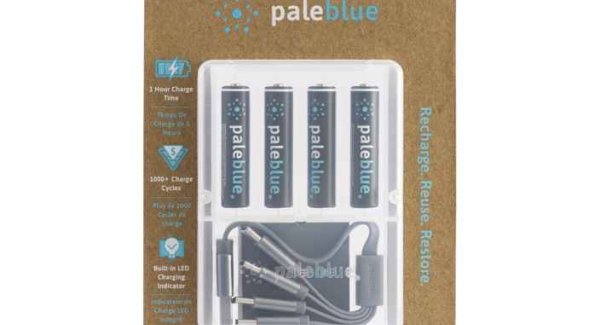 Pale blue pale blue rechargeable batteries