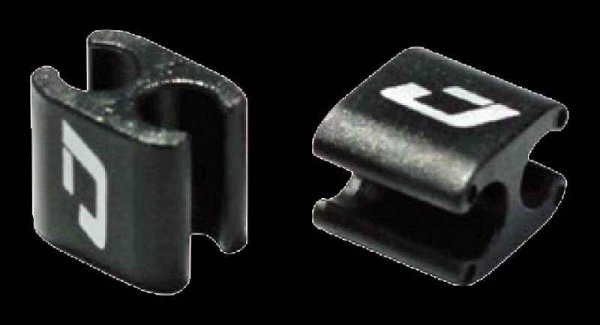 Jagwire Guide câble, WIRE HOOK, 4 mm,/5 mm, noir 4 pièces CHA167