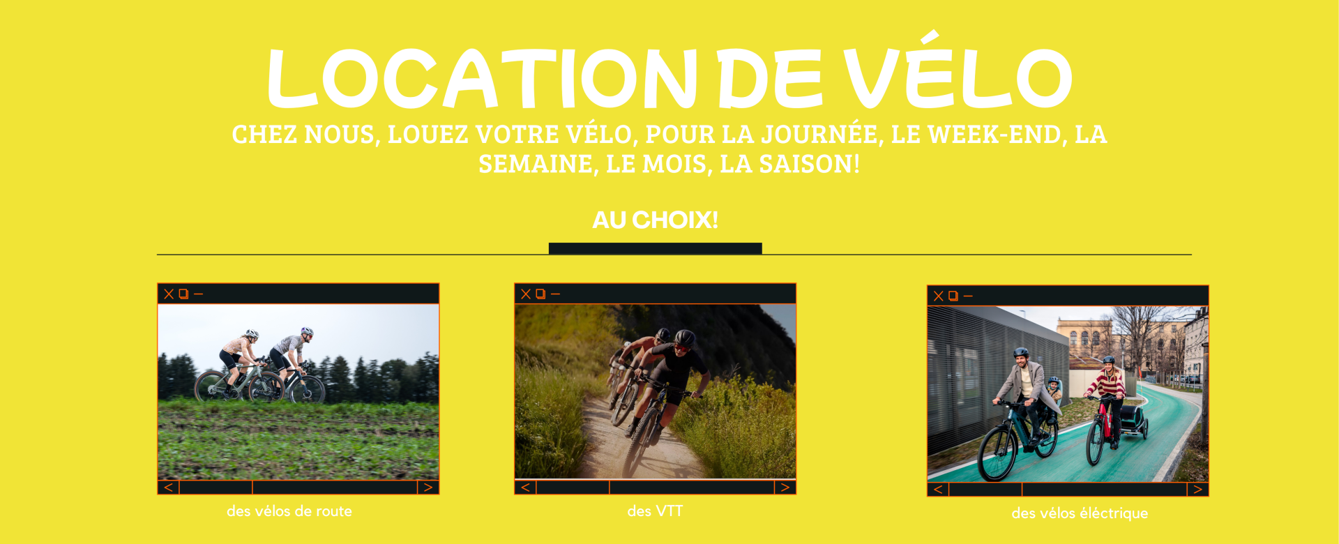 location vélo