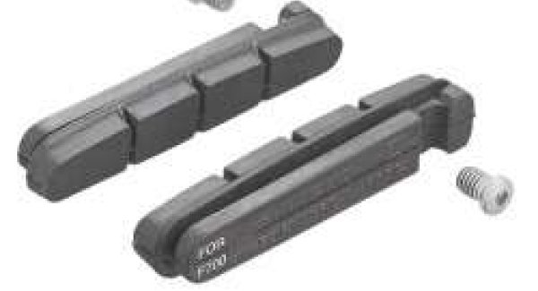 Shimano Gommes de frein R55C + 1 mm avec vis fixation paires blister