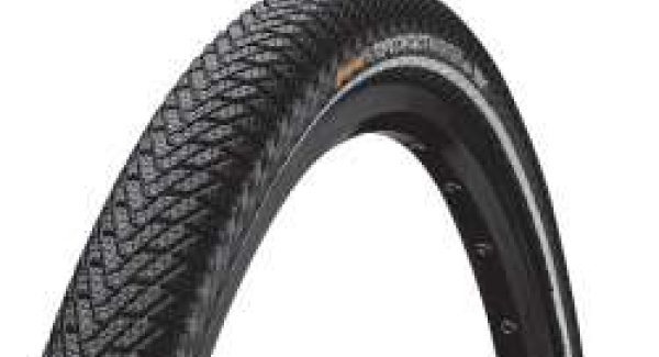 Continental Pneu TopContact Win Pre II 700x37C pliable avec bande réflé. black (700x37C)