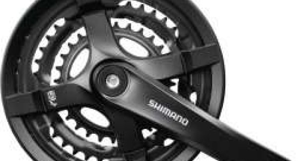 Shimano Pédalier FC-TY501 carré 170 mm 48x38x28 garde-chaîne noir box