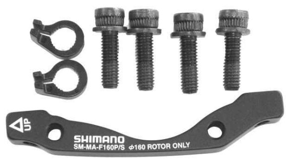 Shimano Adaptateur SM-MA Postmount av + arr. 180 mm avec vis