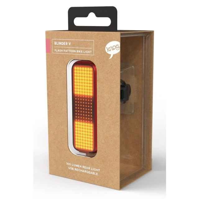 Feu Arrière Vélo Knog Blinder 100 Lumens - USB Rechargeable, étanche, Visible à 450 M - 3